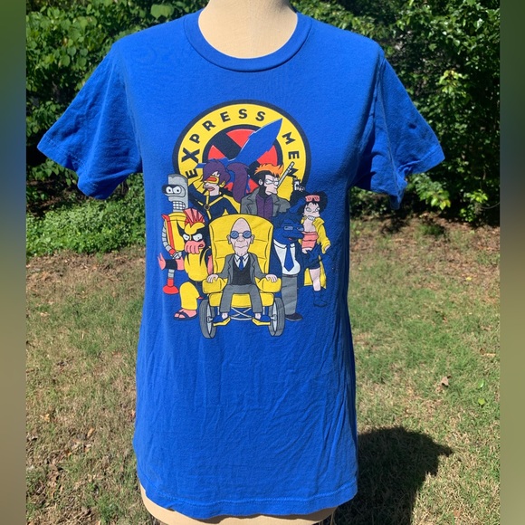 NWOT Fusion/Hybrid X-Men & Futurama T-Shirt - Picture 2 of 10